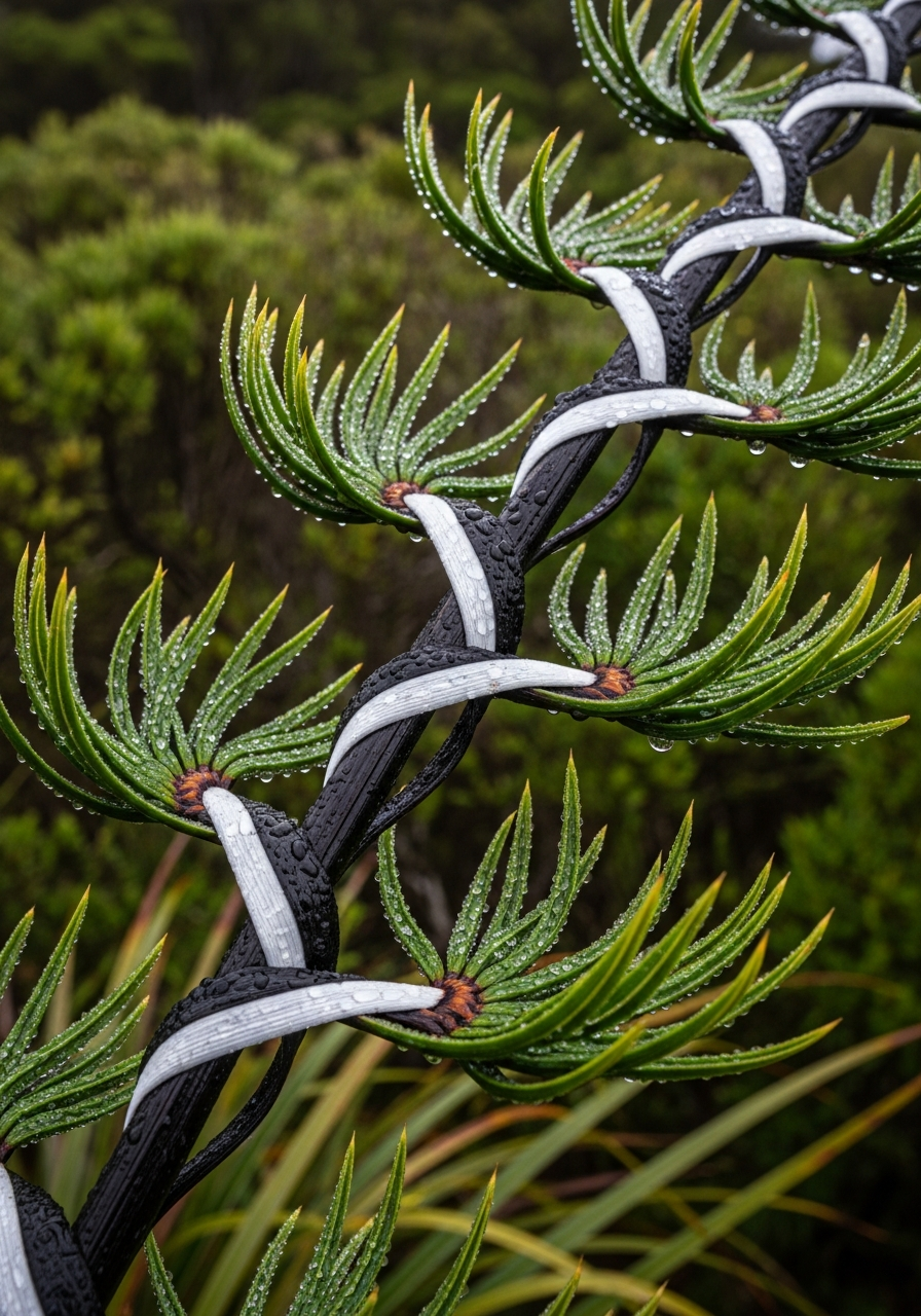 Woven flax representing whānau connection