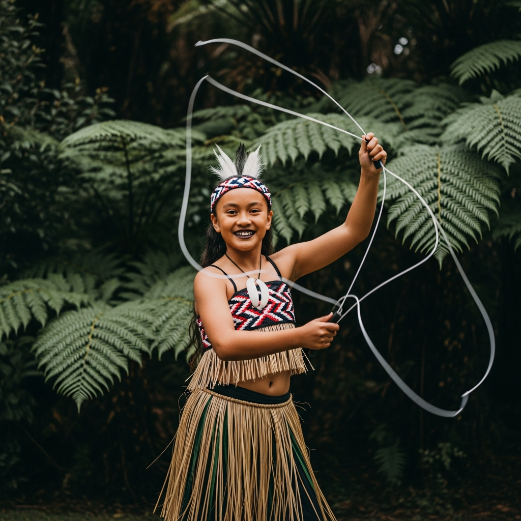Child with poi